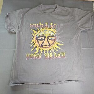 Sublime Long Beach Faded sun graphic gray color Size Large